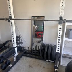 Fitness Gear Pro Series Squat Rack with weights