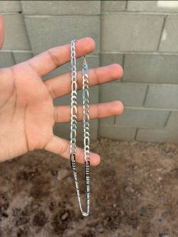 925 Silver Figaro Chain 24 Inches 