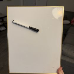 Whiteboard and marker 