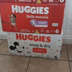 HUGGIES SIZE 4 AND 6 $37 EACH 