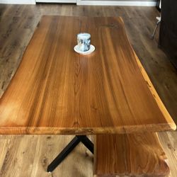 Dining Table: Live Edge Cedar 