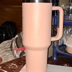 Stanley Dupe 40 Oz Light Pink Stainless Steel Tumbler 
