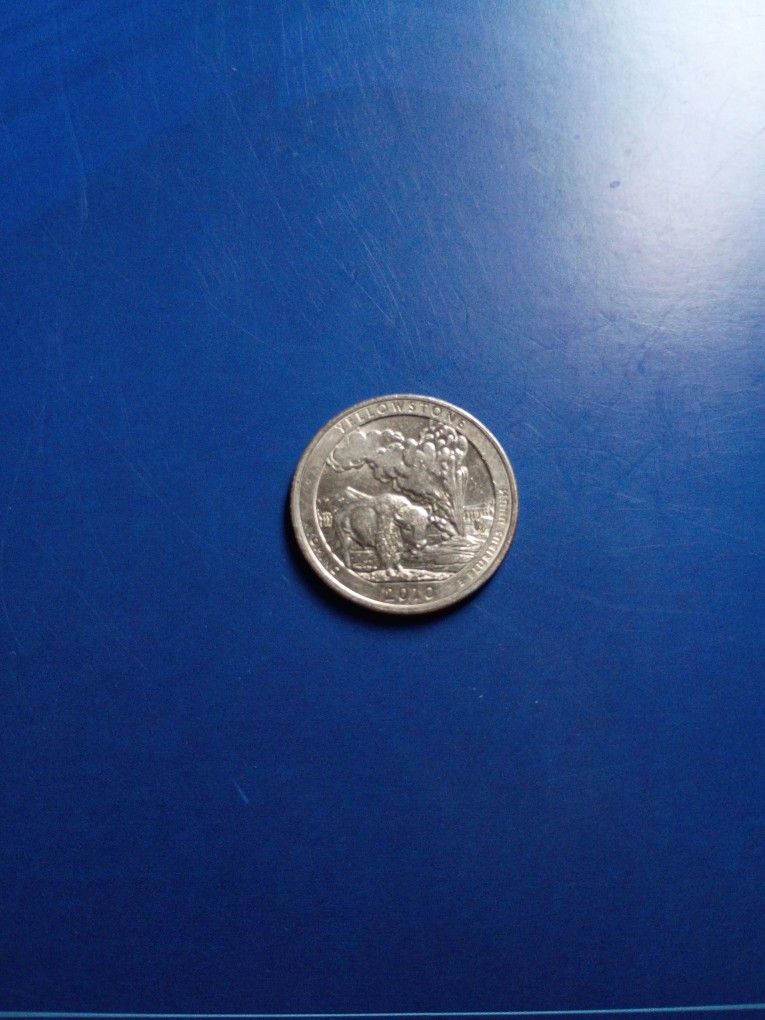 Key Yellow Stone Bison Quarter