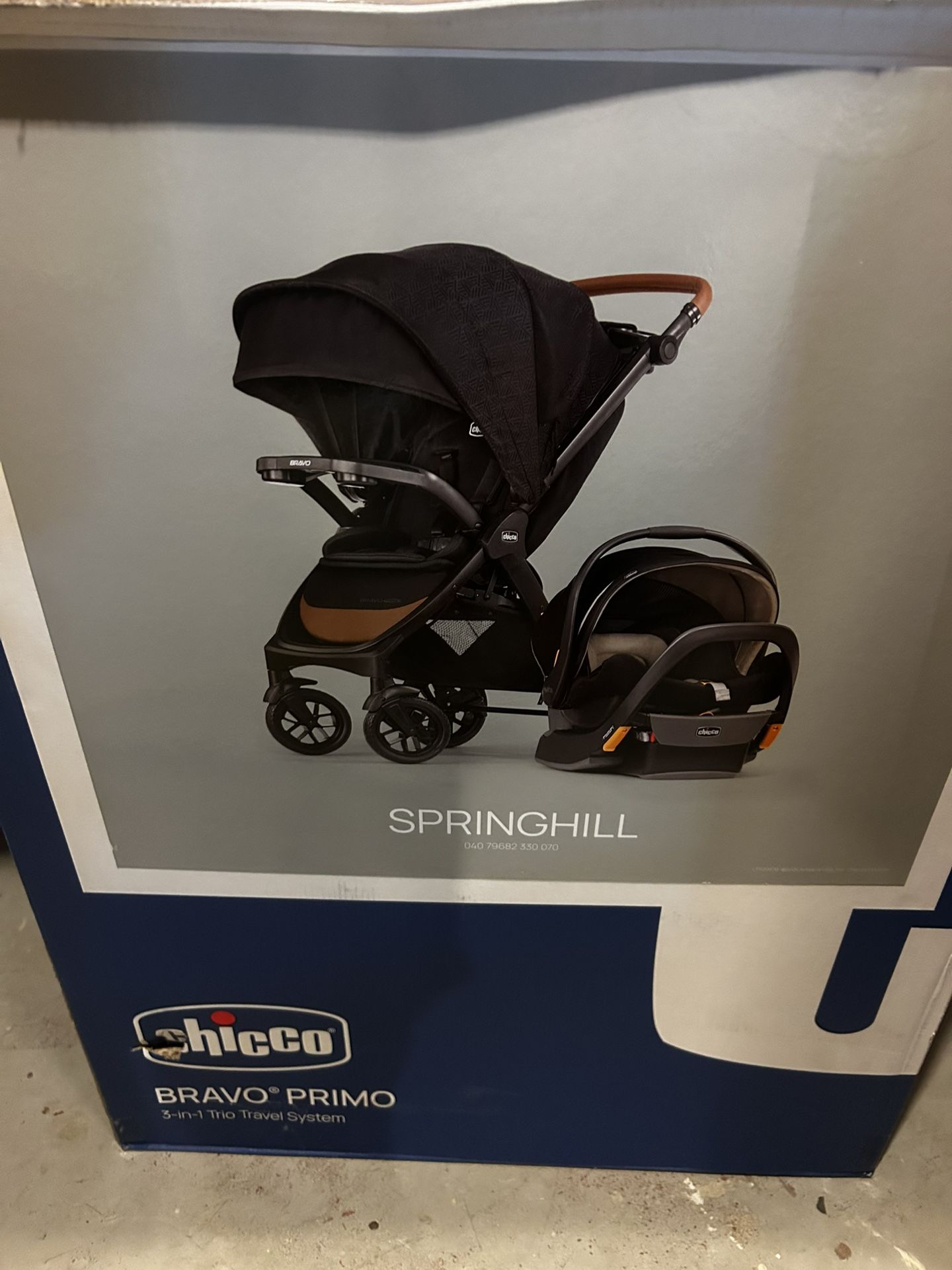 Brand New Chicco Bravo Primo Trio Travel System Stroller Car Seat