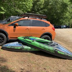 Pair of Intex K1 Challenger Kayak 
