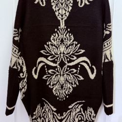 Max Sport LA Cardigan Black/Ivory Size S/M Retail $268 NWT