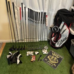 TITLEIST golf set 100% Pure ALL Stunning Scotty Cameron , Vokey, woods, Irons, Bag ALL Titleist
