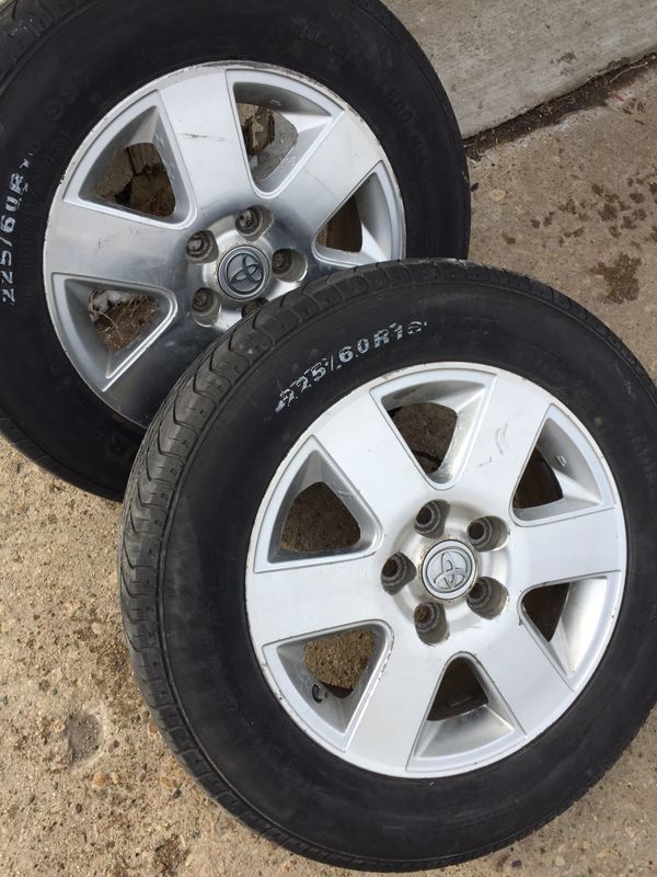 2006 Toyota Sienna Two Rims N Tires For Sale In Kenosha WI OfferUp