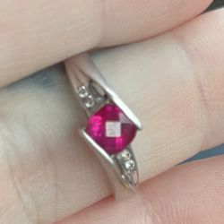 Ruby Ring  Size 7