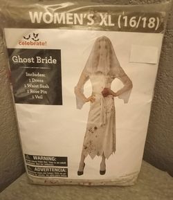 Brand new 🎃 Halloween 👻 women's XL (16/18) ghost bride