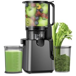 Juicer Machines with 5.8" Large Feed Chute, Cold Press Juicer for Whole Vegetables and Fruits 400W