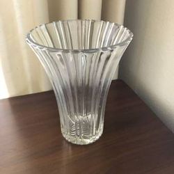 Vintage Anchor Hocking Glass OLD CAFE Clear Depression Glassware Vase