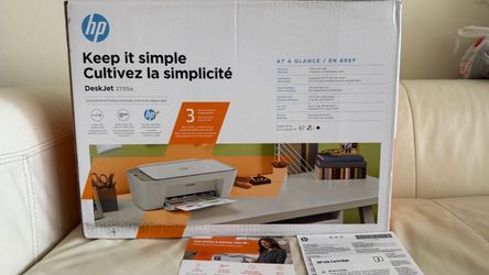 HP Desk Jet printer 2755e + 4 black cartridges