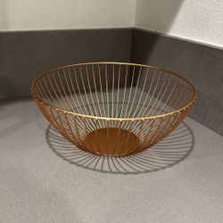 Rose Gold Fruit Bowl