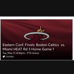 Miami heat vs Boston Celtics section 112 Row 24 