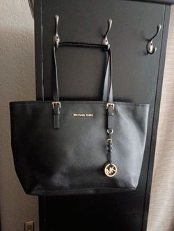 Black Mk large leather Purse