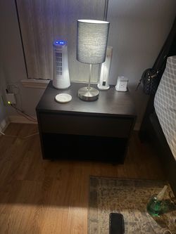 Dark brown nightstand
