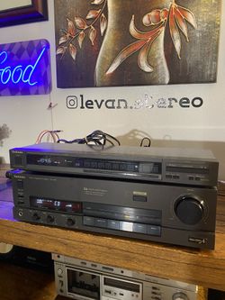 Technics SU-V98 Amplifier & ST-S508A Tuner Stack: Dark, Brutal, 80s Hi-Fi Power