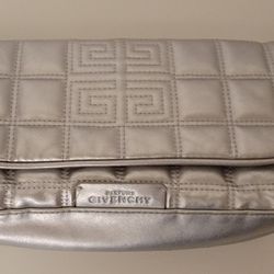  
Givenchy Parfumes Silver Clutch 
