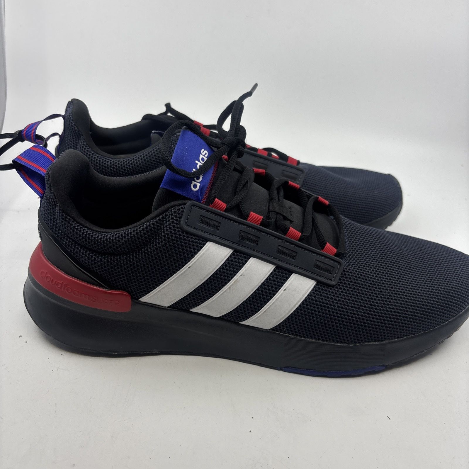 ADIDAS MEN'S RACER TR21 TRAIL RUNNING SHOES BLUE WHITE SIZE 13 hp2721 Great Cond