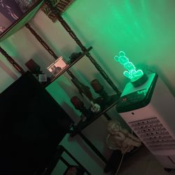 Four Plus Ft Cherry Wood Plant Or Knick Knack Stand 