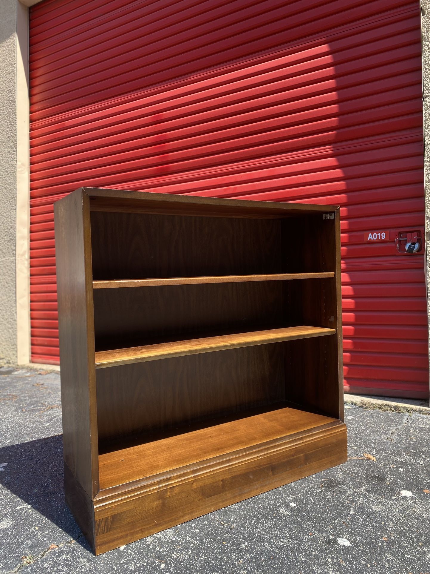 Solid Wood Walnut Bookcases  3ft H