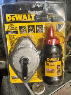 DeWalt Die Cast Chalk Line Reel Kit Red