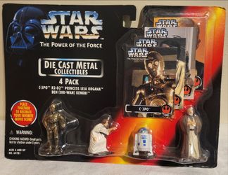 star wars die cast metal figurines lot