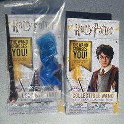 (3) Available Harry Potter 4 Inch Die-Cast Collectible Metal Mini Wand w/Stand