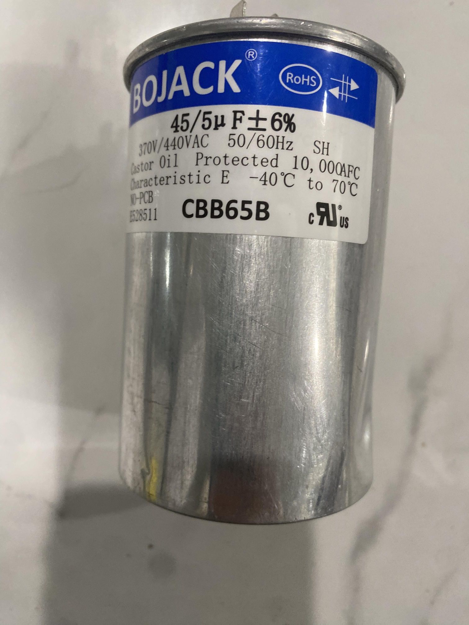 BOJACK Capacitor CBB65B 35/5uF 370V / 450VAC