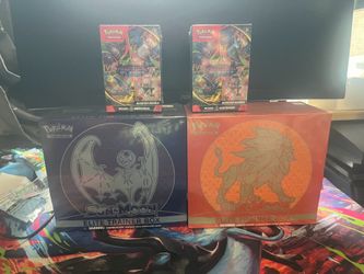 Pokemon Sun & Moon Base Set ETB’s + 2x Phantasmal Flames Booster Bundles
