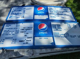 2 Menu boards