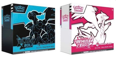 Black Bolt and White Flare Pokemon Center ETBs