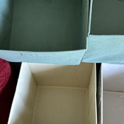 8  11” Fabric Bin Floral, Green And Yellow 