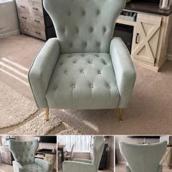 Teal And Gold Accent Chairs(Wayfair) Set Of 2