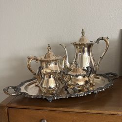 Bristol by Poole Silver Plated Teaset