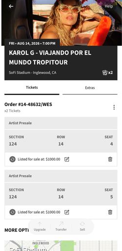 2 Karol g tickets