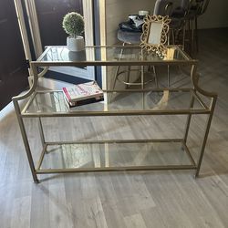 Entry Sofa Table storable shelves