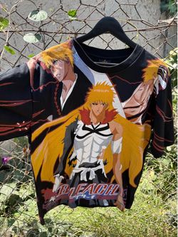 Bleach Anime All Over Print Shirt Sz XL
