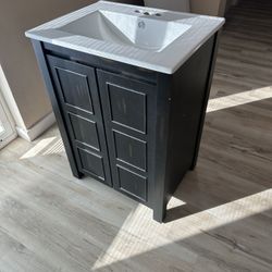 24 Inch Vanity For Sale Espresso Color Brand New With Sink