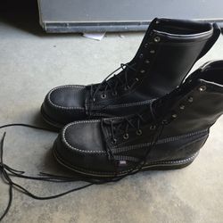Thorogood 8" ST Boots All Black Size 12 Wide