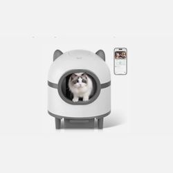 Cleaning Cat Litter Box, Large Automatic Box for Multiple Cats, APP Control