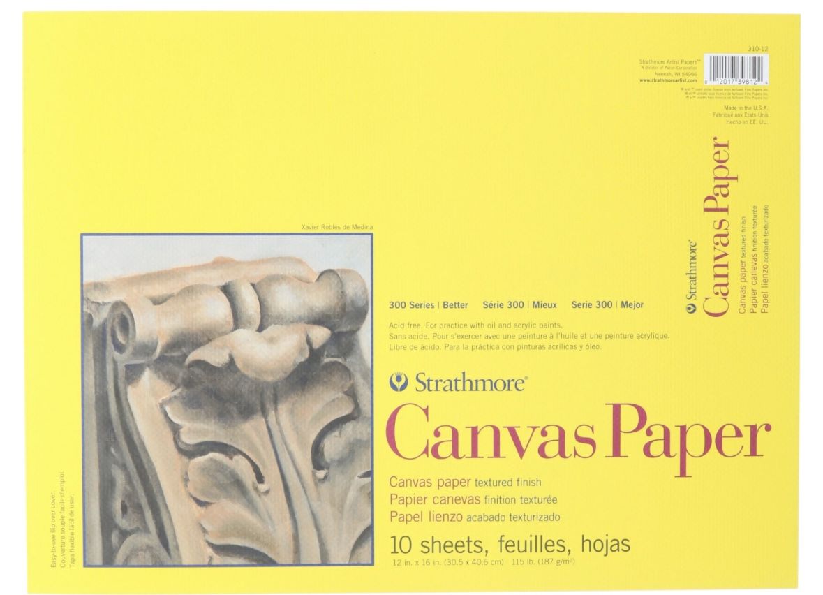 Strathmore Canvas Paper 12in x 16in 10 sheets
