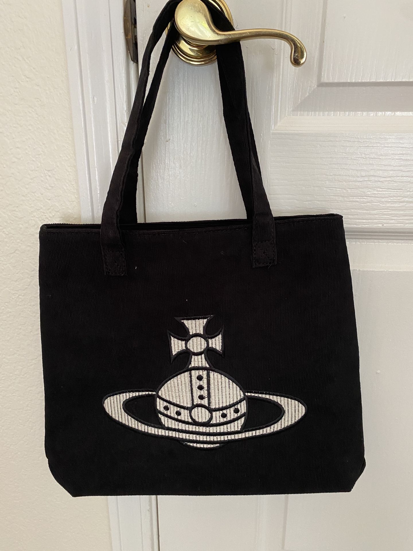 New Black Corduroy Tote Bag