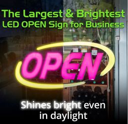 GLI LED OPEN SIGN 4 DYNAMIC FUNCTIONS 64 COLOR COMBINATIONS GLI-1050