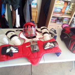 Karate Sparring Pads And Headgear Full Set. 