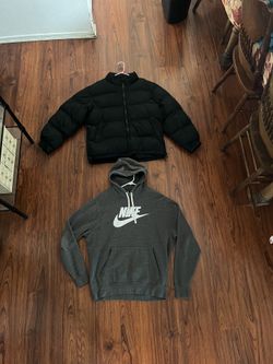 Men’s Nike Hoodie And Puffer Jacket Size L 