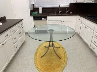 6 serving table brand new /tempered glass$199 or best offer