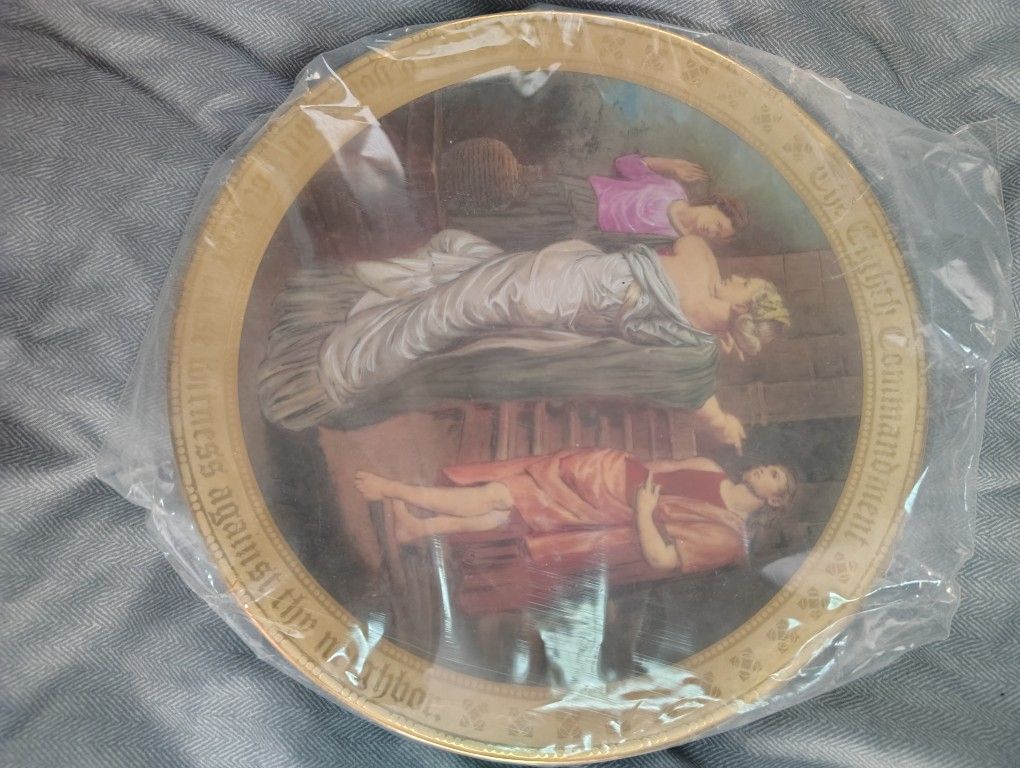 Danbury Mint Eighth Commandment 24k Gold Plate