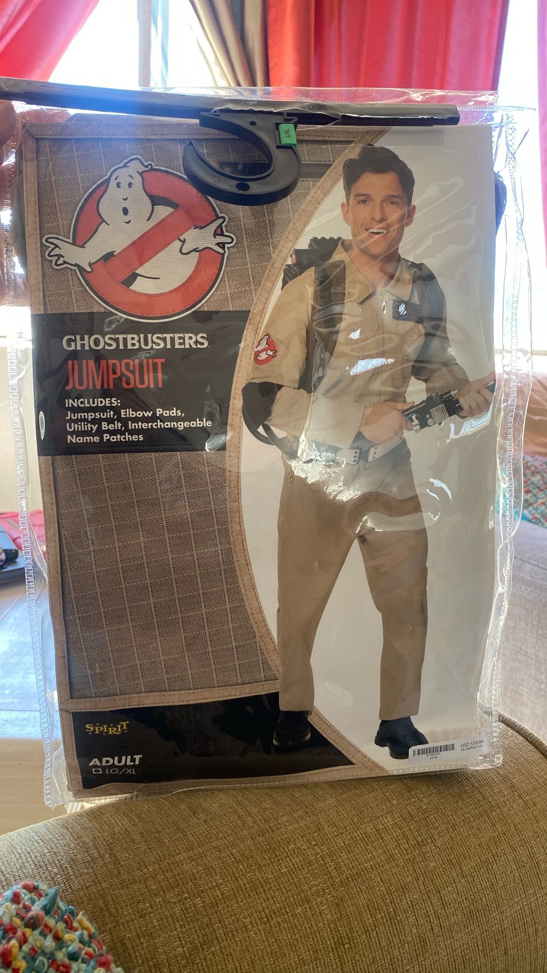 Ghost Busters male adult L/XL Brand New